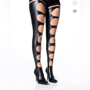 Super stretchy thigh high boot
